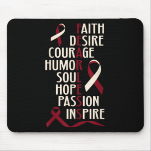 Mundkopfkrebs-Bewusstsein ohne Angst Mousepad