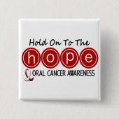 Mundkrebs HOFFNUNG 5 Button (Vorderseite)