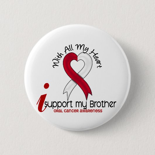 MUNDkrebs stütze ich meinen Bruder Button (Vorderseite)