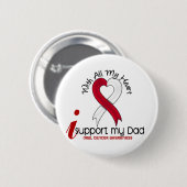 MUNDkrebs stütze ich meinen Vater Button (Vorne & Hinten)