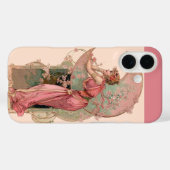 MUNDLADY MIT BLUME IN PINK Case-Mate iPhone HÜLLE (Rückseite (Horizontal))