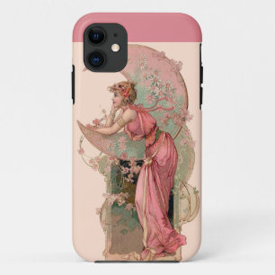 MUNDLADY MIT BLUME IN PINK iPhone 11 HÜLLE