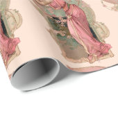 MUNDLADY MIT BLUME IN PINK GESCHENKPAPIER (Rolleneckpunkt)