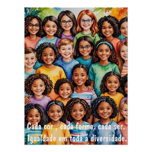 Mundo Colorido: A Beleza da Diversidade Poster (Vorderseite)