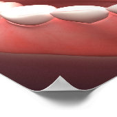 Mundöffnung, Zähne, Zahnfleisch und Zunge Poster (Ecke)