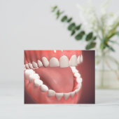 Mundöffnung, Zähne, Zahnfleisch und Zunge Postkarte (Stehend Vorderseite)