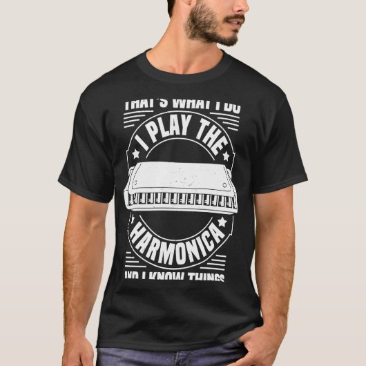 Mundorgel Harmonicus & Harmonica Player T-Shirt (Vorderseite)