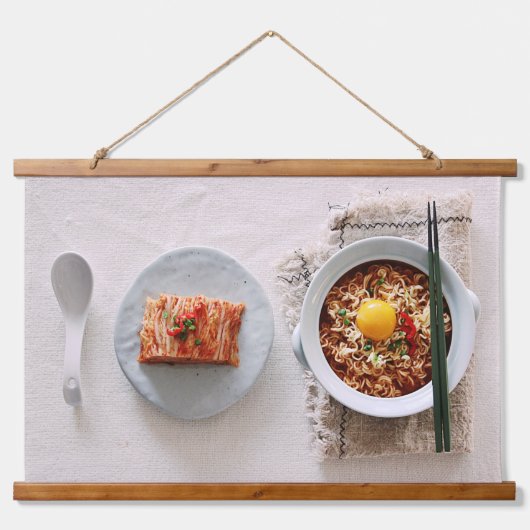 Mundschleimhaut Wandteppich Mit Holzrahmen (Vorderseite 2)