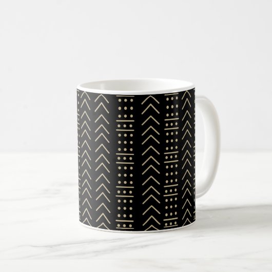 Mundtuch Schwarz II Kaffeetasse (VorderseiteRechts)