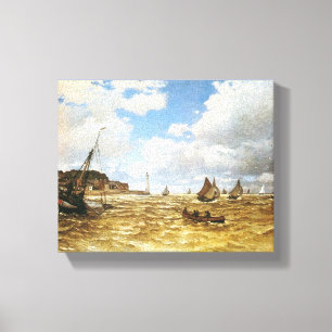 Mündung der Seine in Honfleur von Claude Monet Leinwanddruck