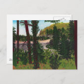 Mündung in Oregon, nördlich von Lincoln, Oregon Postkarte (Vorne/Hinten)