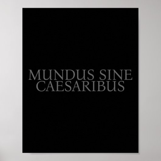 Mundus Sine Caesaribus - Eine Welt ohne Caesar Poster (Vorne)