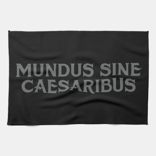 Mundus Sine Caesaribus Geschirrtuch (Horizontal)
