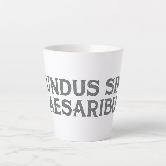 Mundus Sine Caesaribus Milchtasse (Vorderseite)