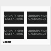 Mundus Sine Caesaribus Rechteckiger Aufkleber (Blatt)