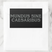 Mundus Sine Caesaribus Rechteckiger Aufkleber (Tasche)