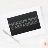 Mundus Sine Caesaribus Rechteckiger Aufkleber (Umschlag)