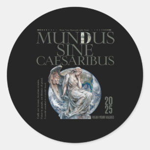Mundus Sine Caesaribus runder Aufkleber