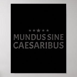 Mundus Sine Caesaribus Vintages Design-Angebot für Poster