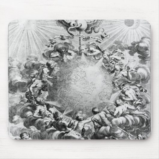 Mundus Subterraneus durch Athanasius Kircher Mousepad (Vorne)
