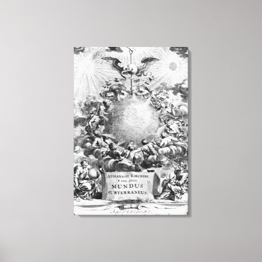 Mundus Subterraneus' von Athanasius Kircher Leinwanddruck (Vorderseite)