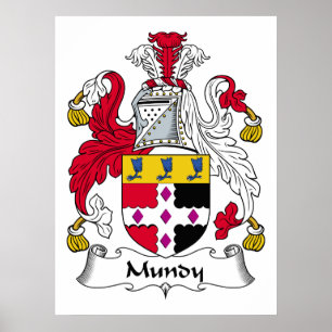 Mundy Familienwappen Poster