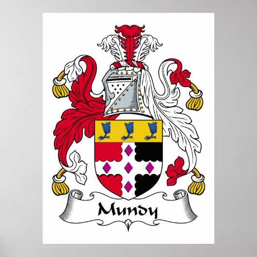 Mundy Familienwappen Poster (Vorne)