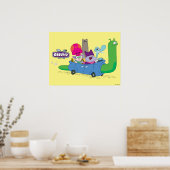 Mung, Chowder, Shnitzel & Truffles in Snail Car Poster (Küche)