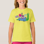 Mung, Chowder, Shnitzel & Truffles in Snail Car T-Shirt (Vorderseite)