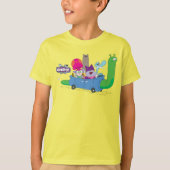 Mung, Chowder, Shnitzel & Truffles in Snail Car T-Shirt (Vorderseite)