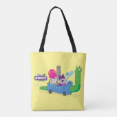 Mung, Chowder, Shnitzel & Truffles in Snail Car Tasche (Rückseite)