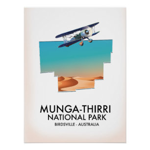 Munga-Thirri-Nationalpark Birdsville Australien Poster