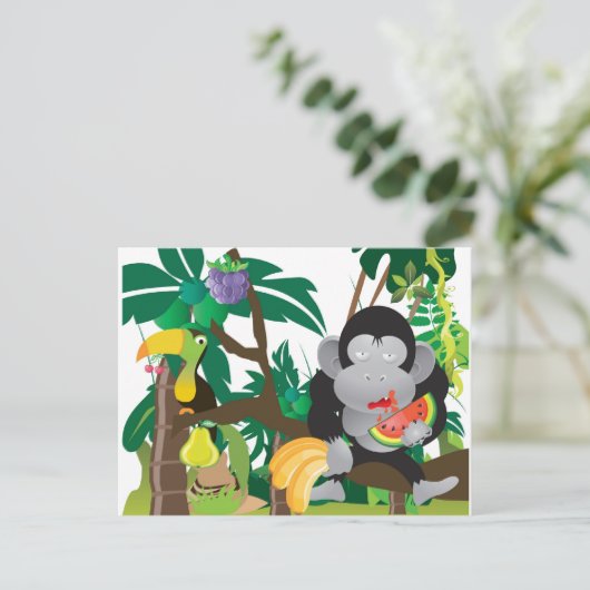 Mungle im Dschungel Postkarte (Stehend Vorderseite)