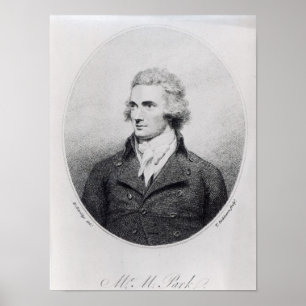 Mungo-Park, graviert von T. Dickinson Poster