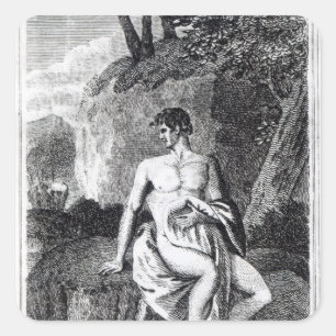 Mungo Park in Afrika Quadratischer Aufkleber