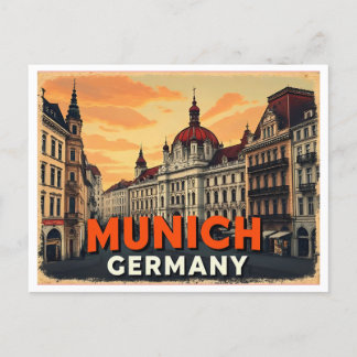 MUNICH DEUTSCHLAND VINTAG POSTKARTE