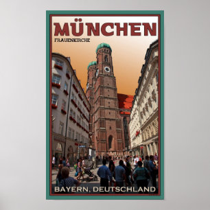 Munich - Frauenkirche Poster