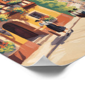 Munich Germany Bavaria Illustration Travel Art Poster (Ecke)