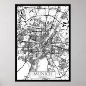 Munich Germany City Map Poster (Vorne)