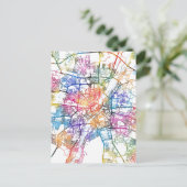 Munich Germany City Map Postkarte (Stehend Vorderseite)