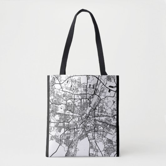 Munich Germany City Map Tasche (Vorderseite)