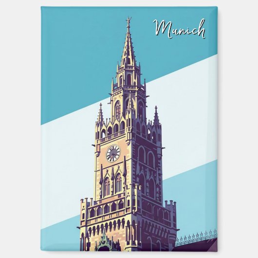Munich Marienplatz Germany Magnet (Vorderseite)