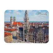 Munich Marienplatz Germany Magnet (Horizontal)