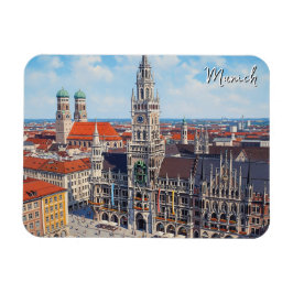 Munich Marienplatz Germany Magnet