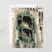 munich plakaus glockenspiel postkarte (Vorne/Hinten)