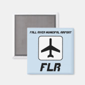 Municipal Airport Fall River Magnet (Vorderseite/Rückseite)