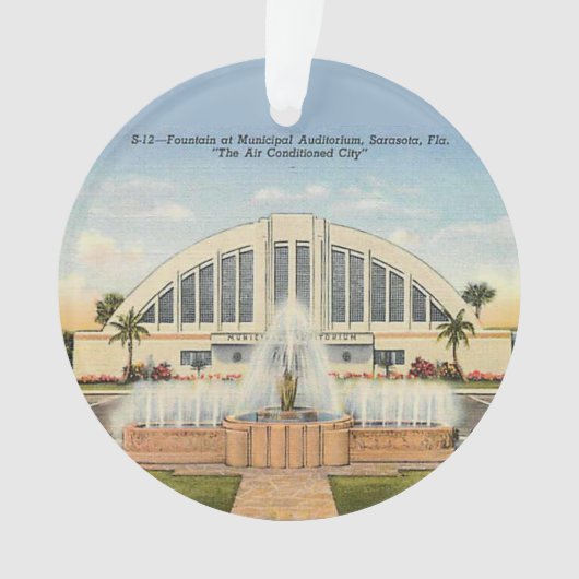 Municipal Auditorium Sarasota, FL Ornament (Vorderseite)