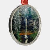 Munising fällt obere Halbinsel Michigan Ornament Aus Metall (Rechts)