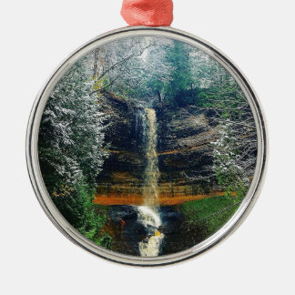 Munising fällt obere Halbinsel Michigan Ornament Aus Metall
