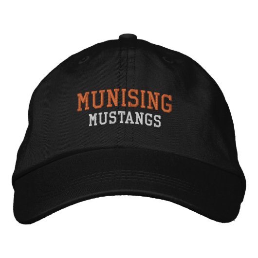 Munising High School Embroided Baseball Hat Bestickte Baseballkappe (Vorderseite)